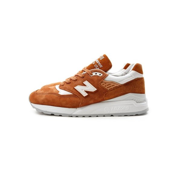 New Balance MADE IN USA Men's Shoes Brown Curry - Picture 3 of 7